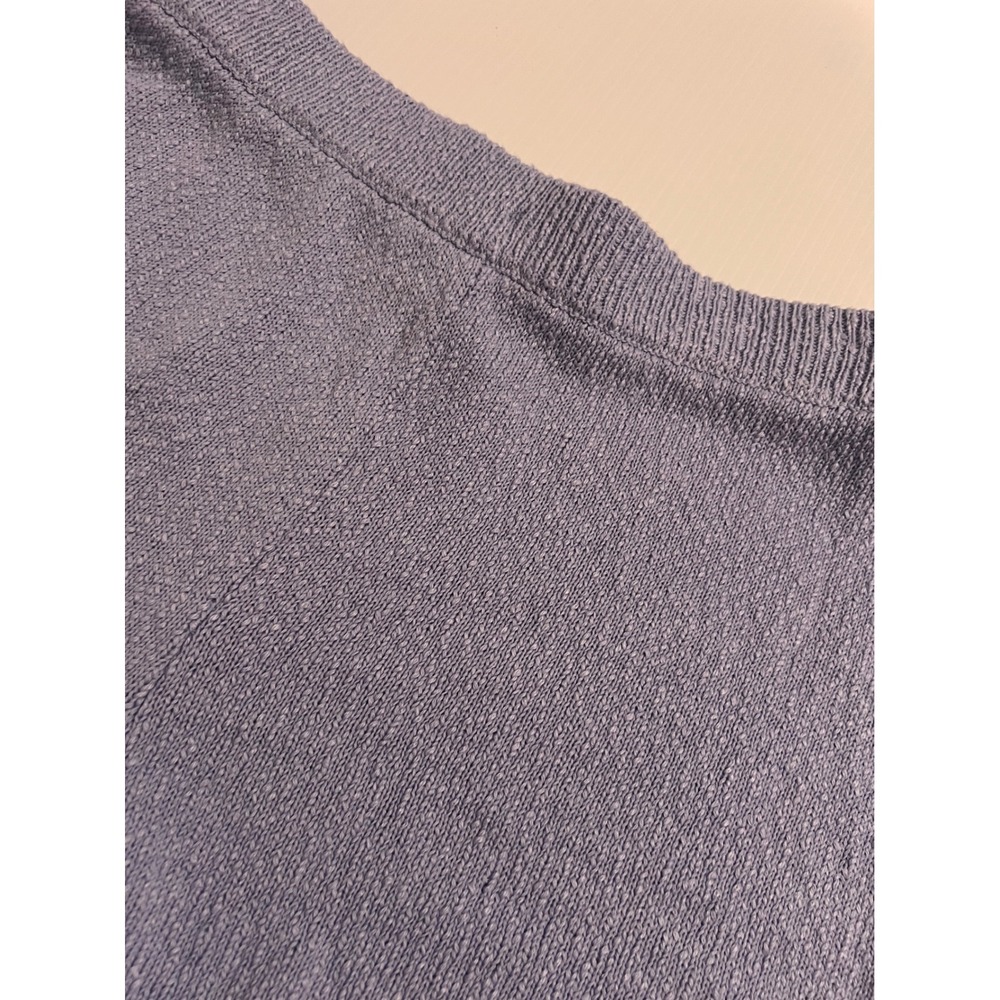 Free People Beach Knit Shorts Periwinkle Blue Lavender Textured Lounge Size M - Picture 3 of 4